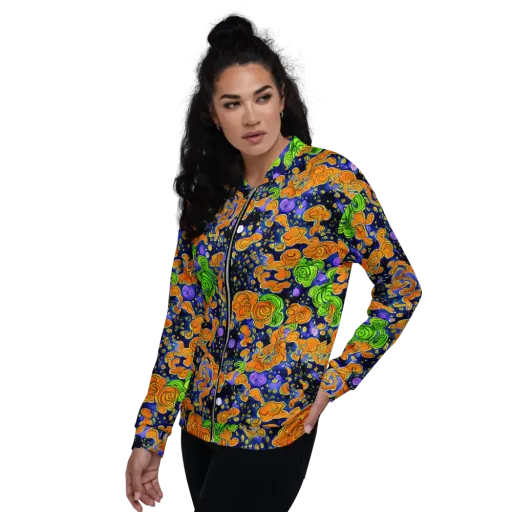 Cobalt Candy on a Bomber Jacket