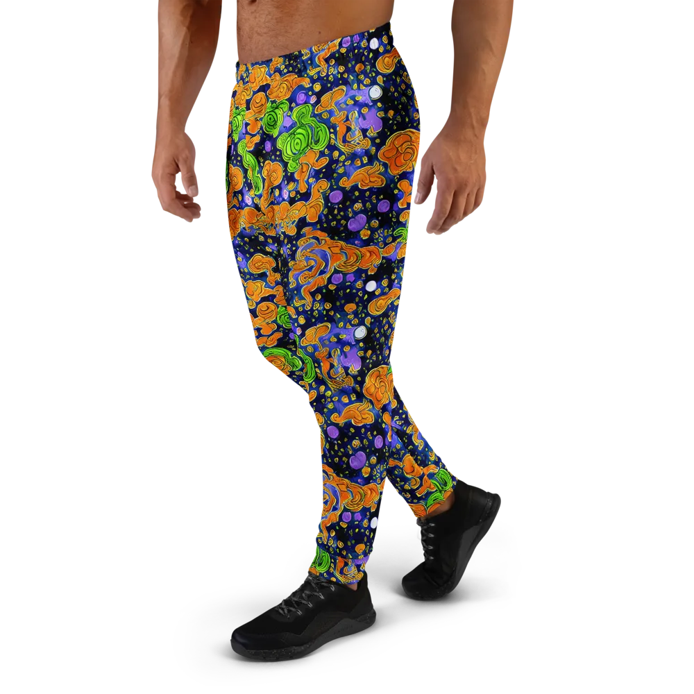 Cobalt Candy on Men's Joggers — Left