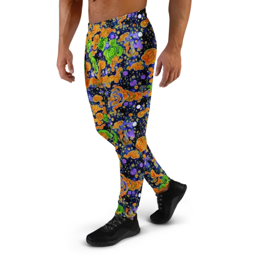 Cobalt Candy on a Men's Joggers