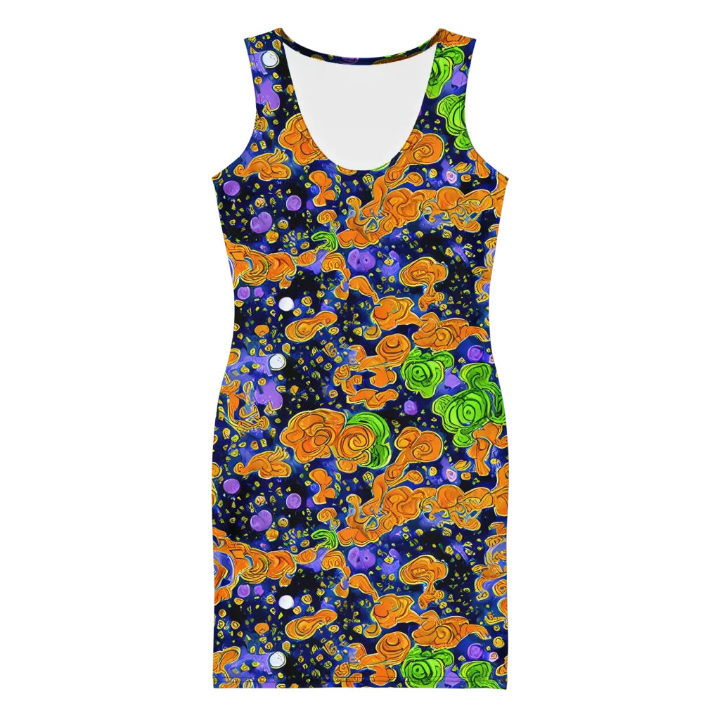 Cobalt Candy on Bodycon Dress — Front