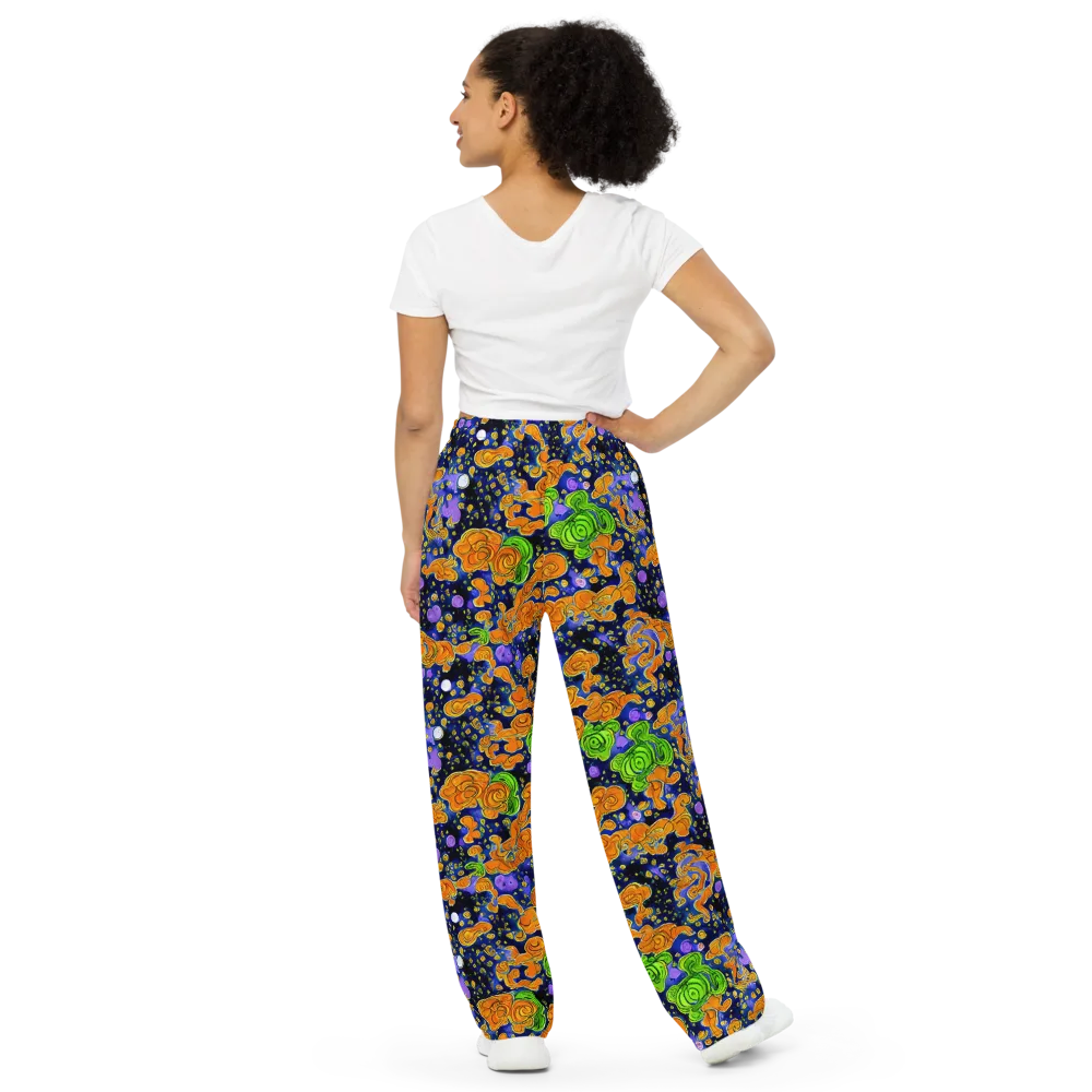 Cobalt Candy on Wide-Leg Pants — Back