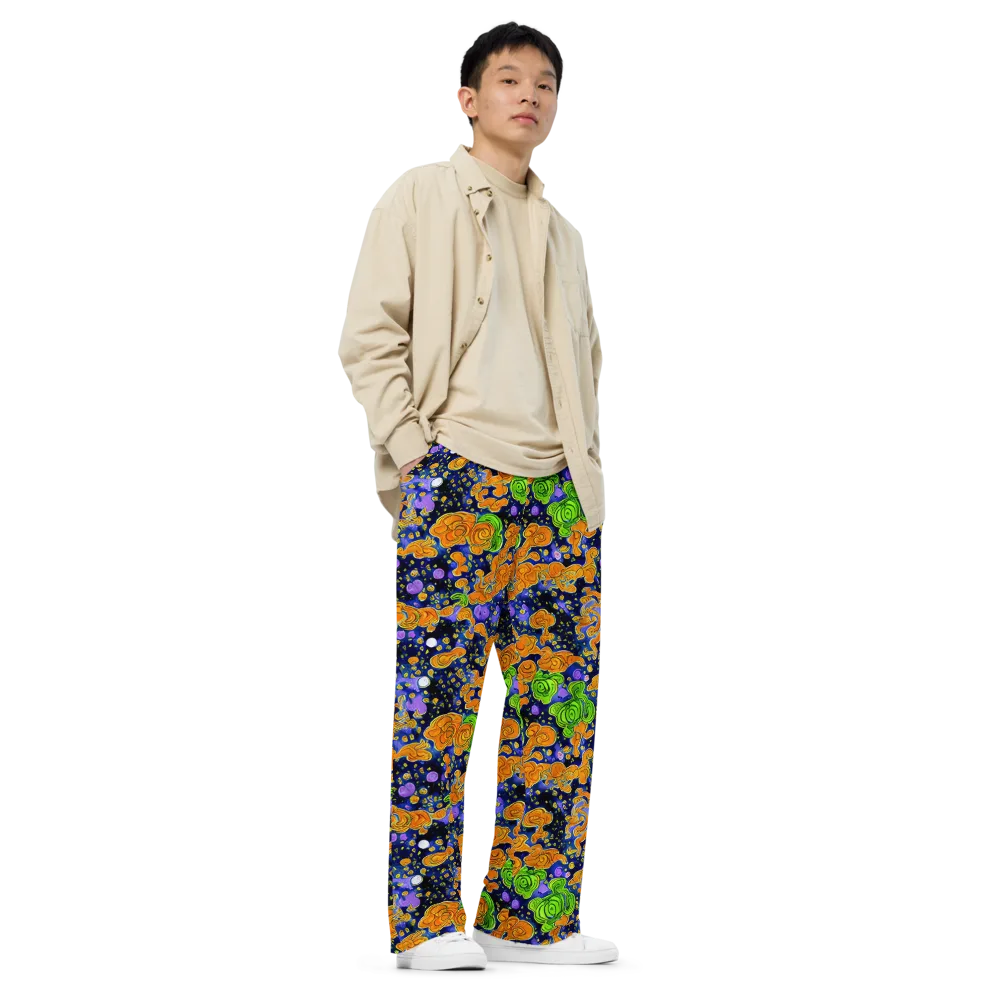 Cobalt Candy on Wide-Leg Pants — Right Front