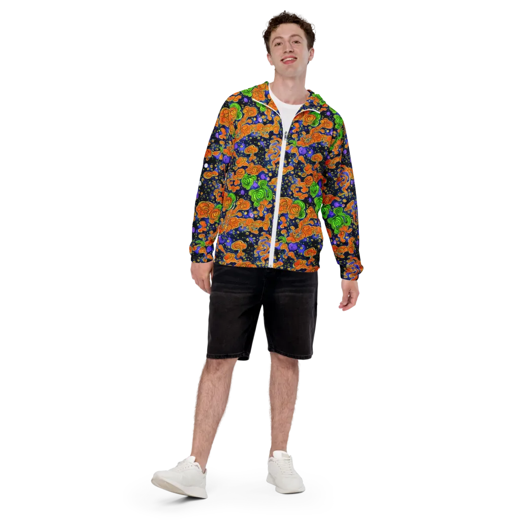 Cobalt Candy on Men's Windbreaker — Front