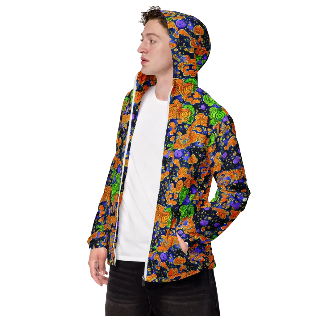 Cobalt Candy on Men's Windbreaker — Left Front