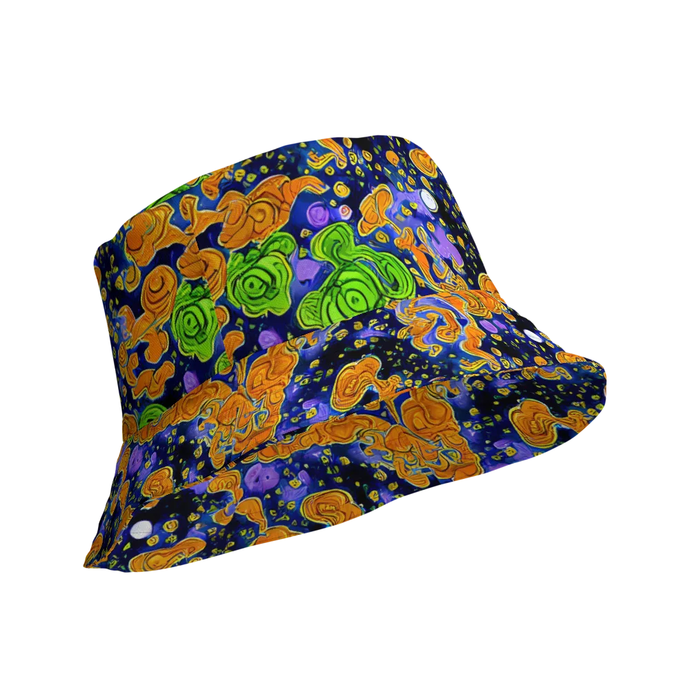 Cobalt Candy on Reversible Bucket Hat — Product details Outside