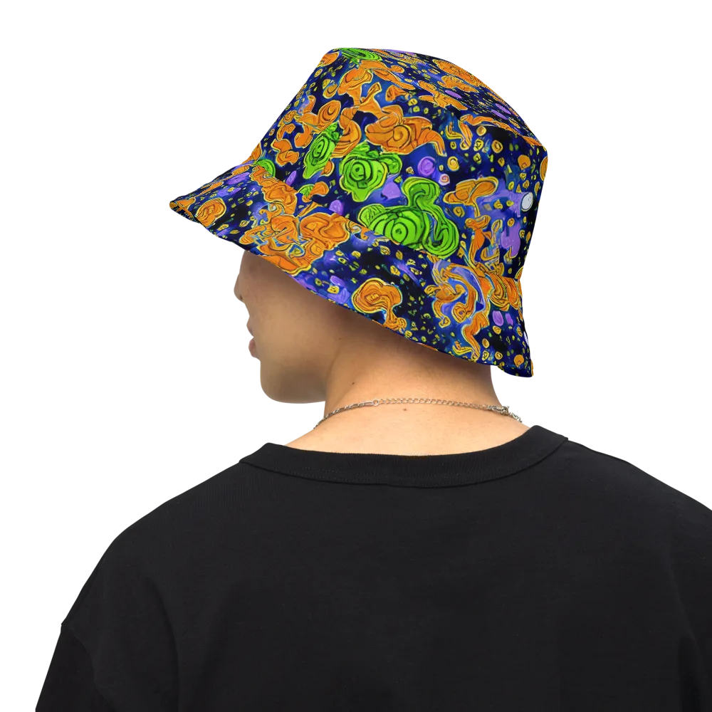 Cobalt Candy on Reversible Bucket Hat — Back Inside