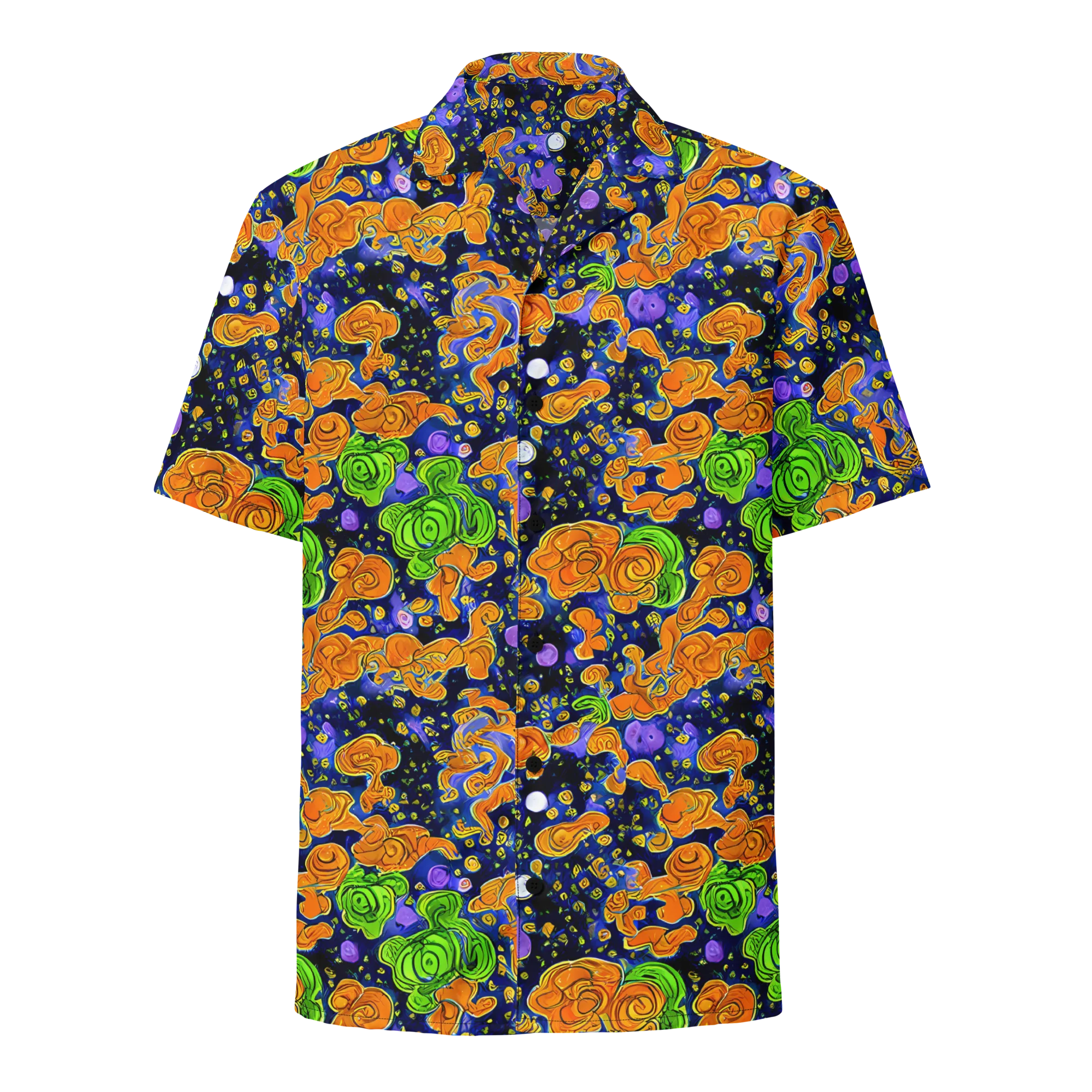 Cobalt Candy on Button Shirt — Front