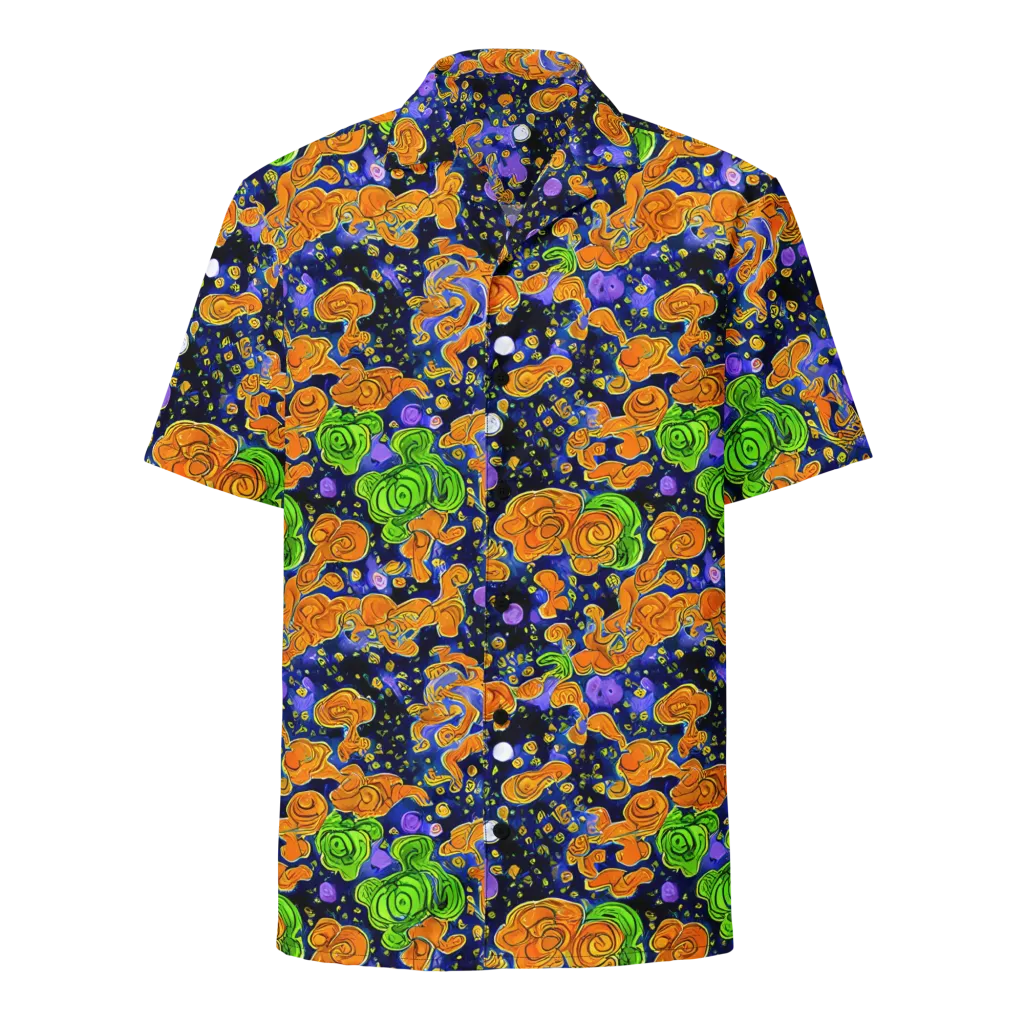 Cobalt Candy on Button Shirt — Front