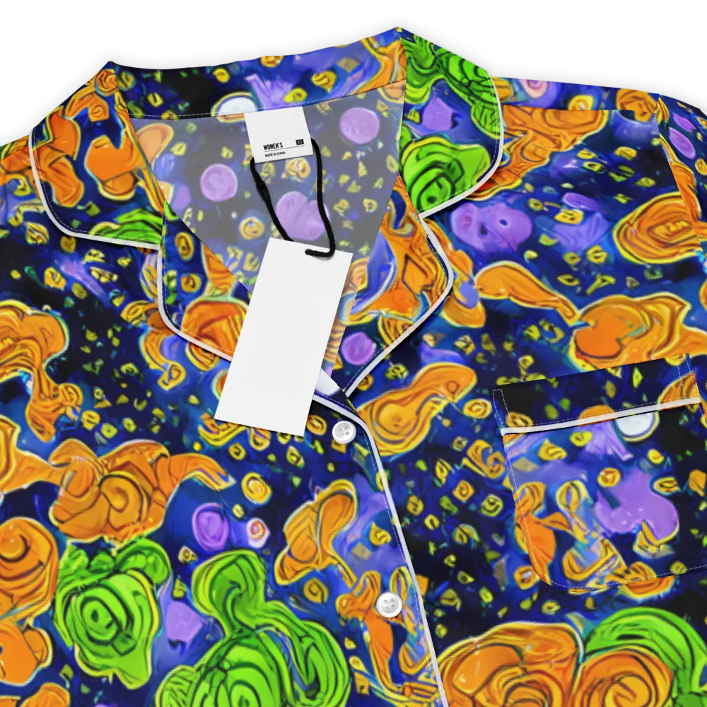Cobalt Candy on Women's Short Sleeve Pajama Top — Product details