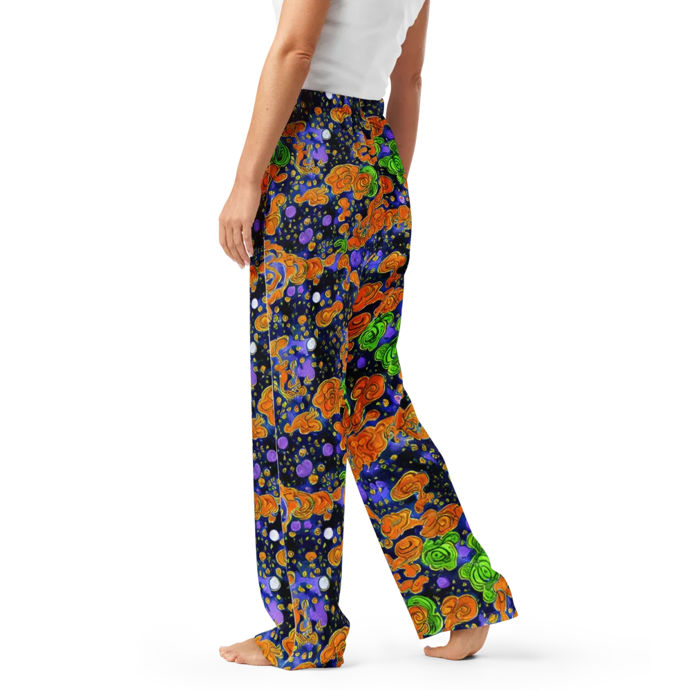 Cobalt Candy on Women's Pajama Pants — Left