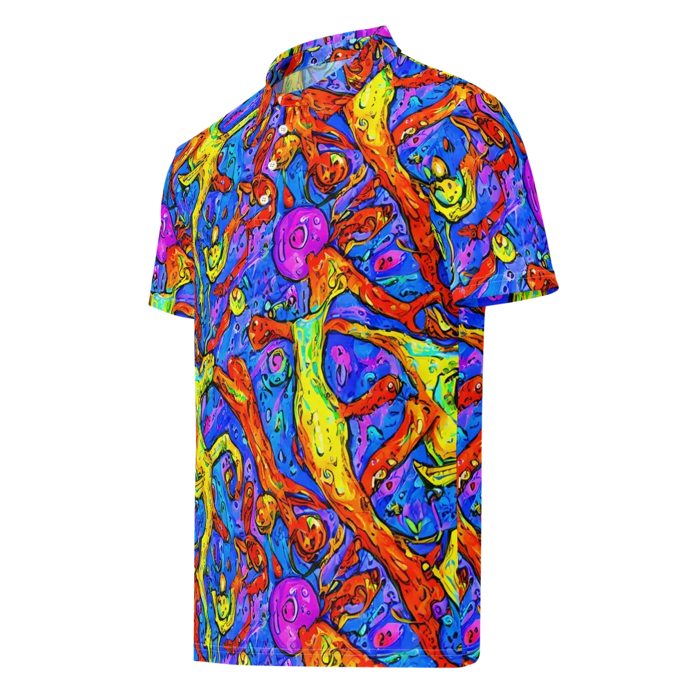 Chromatic Shoal on Men's Slim Fit Polo Shirt — Left Front
