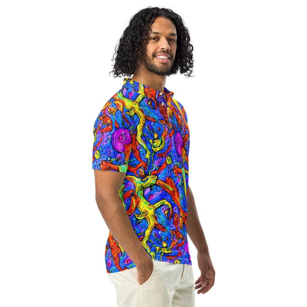 Chromatic Shoal on Men's Slim Fit Polo Shirt — Right Front