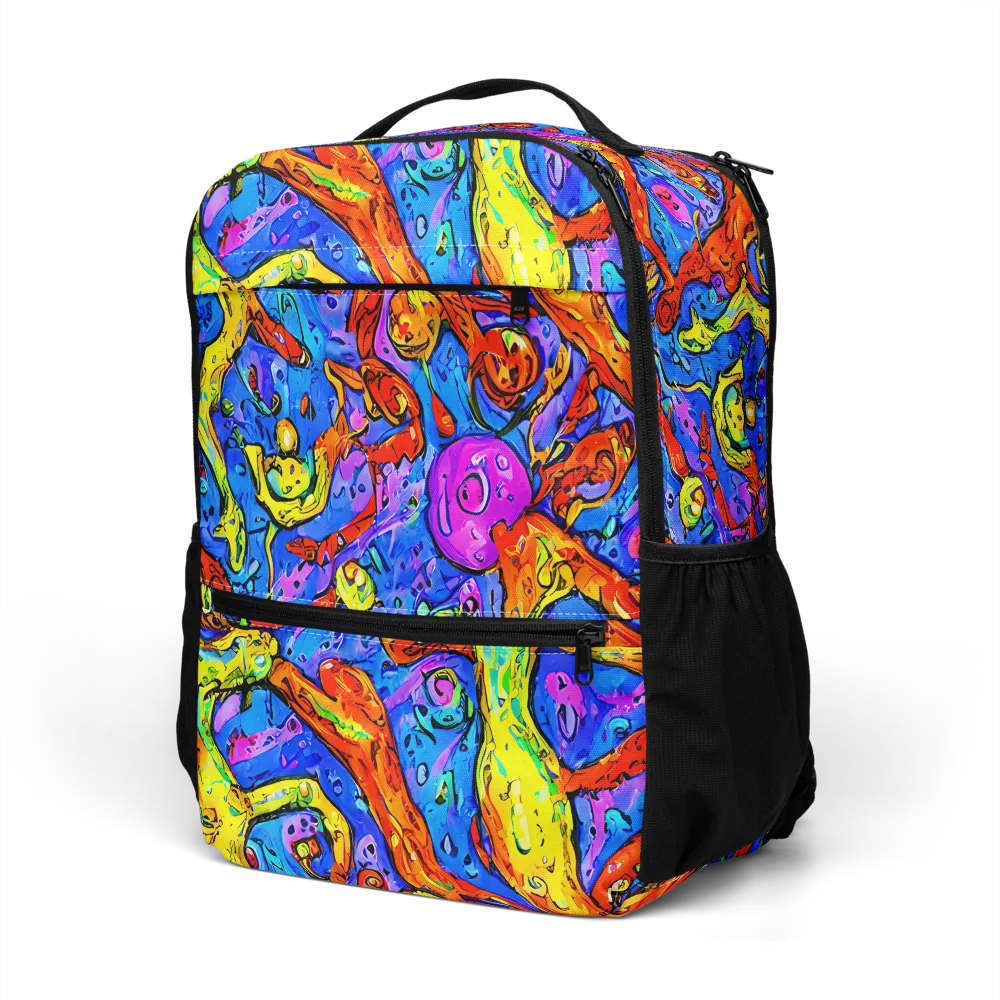 Chromatic Shoal on Utility Backpack — Left Front
