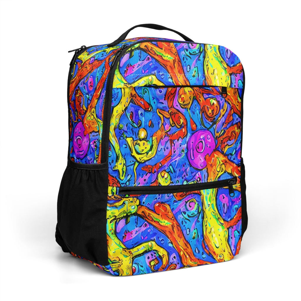Chromatic Shoal on Utility Backpack — Right Front