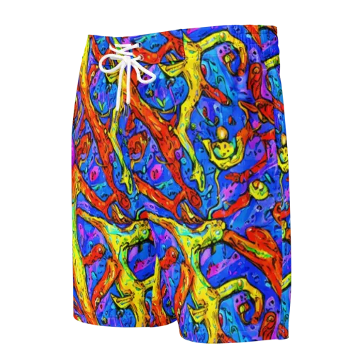 Chromatic Shoal on a Men's Board Shorts