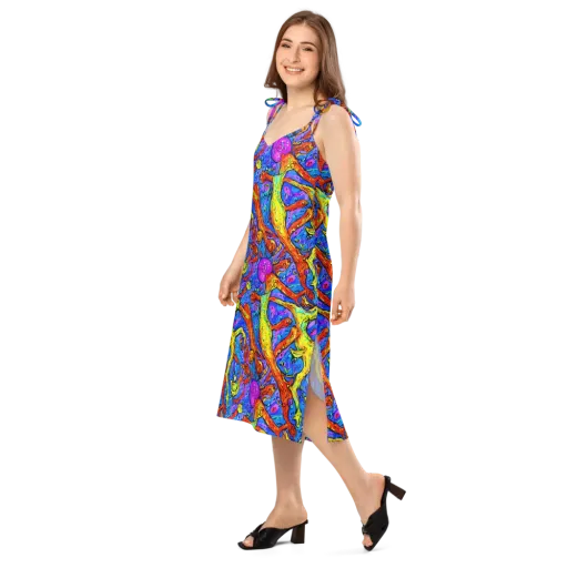 Chromatic Shoal on a Slip Dress