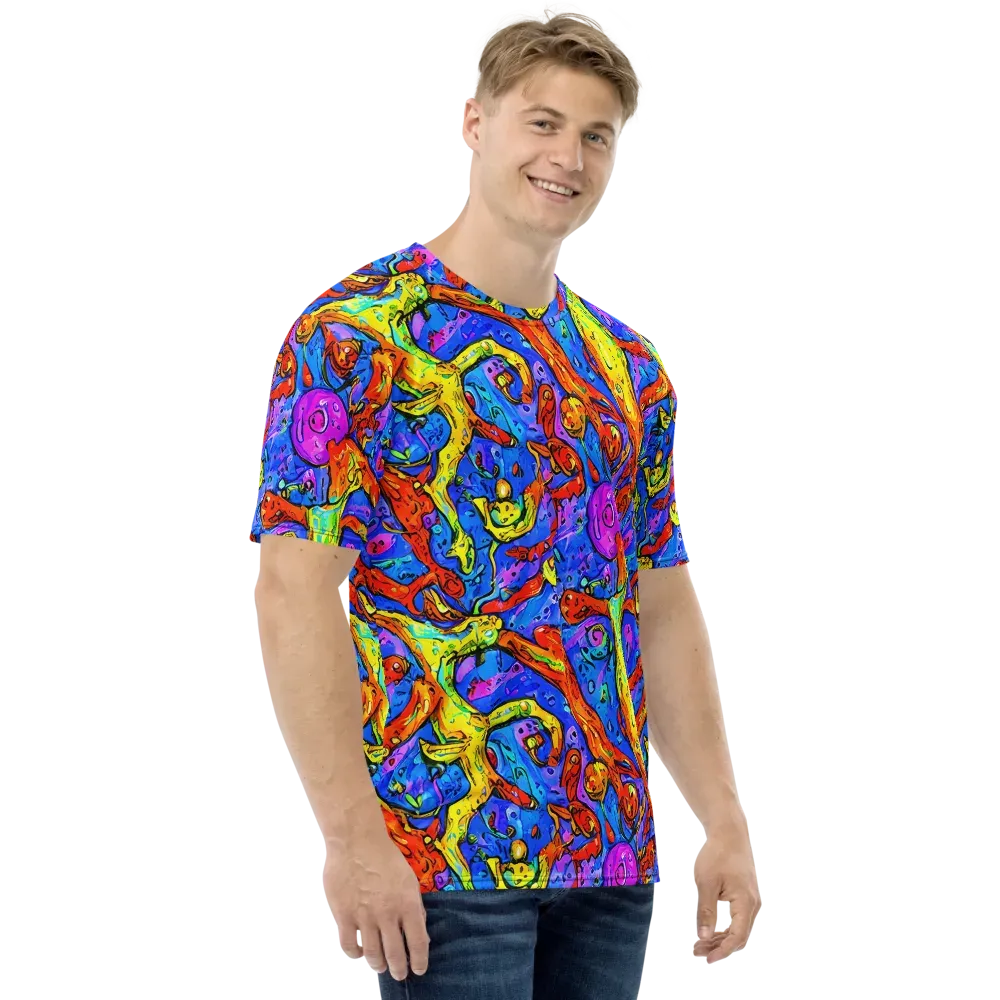 Chromatic Shoal on Men's Crew Neck T-Shirt — Right
