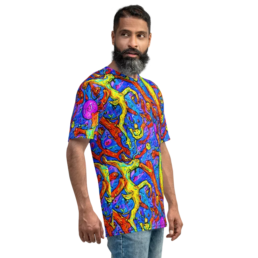 Chromatic Shoal on Men's Crew Neck T-Shirt — Right