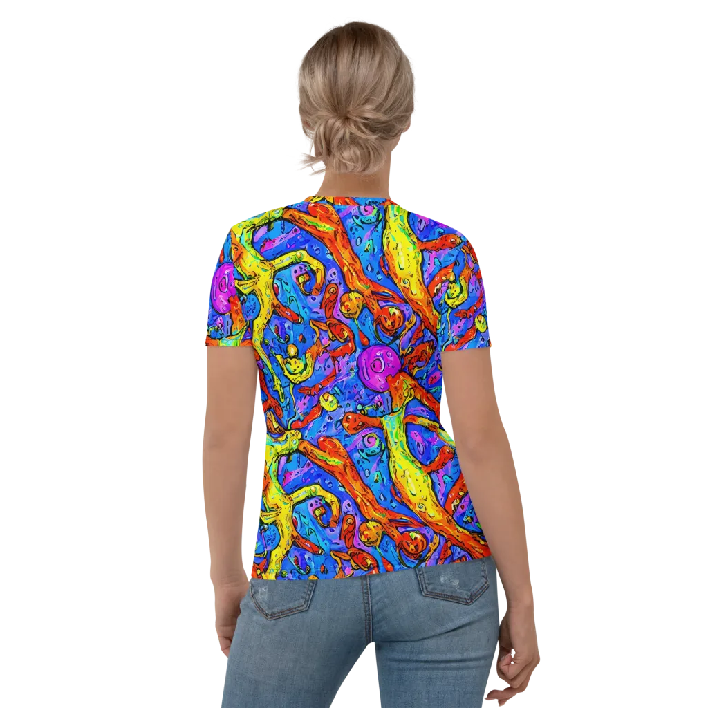 Chromatic Shoal on Women's Crew Neck T-Shirt — Back