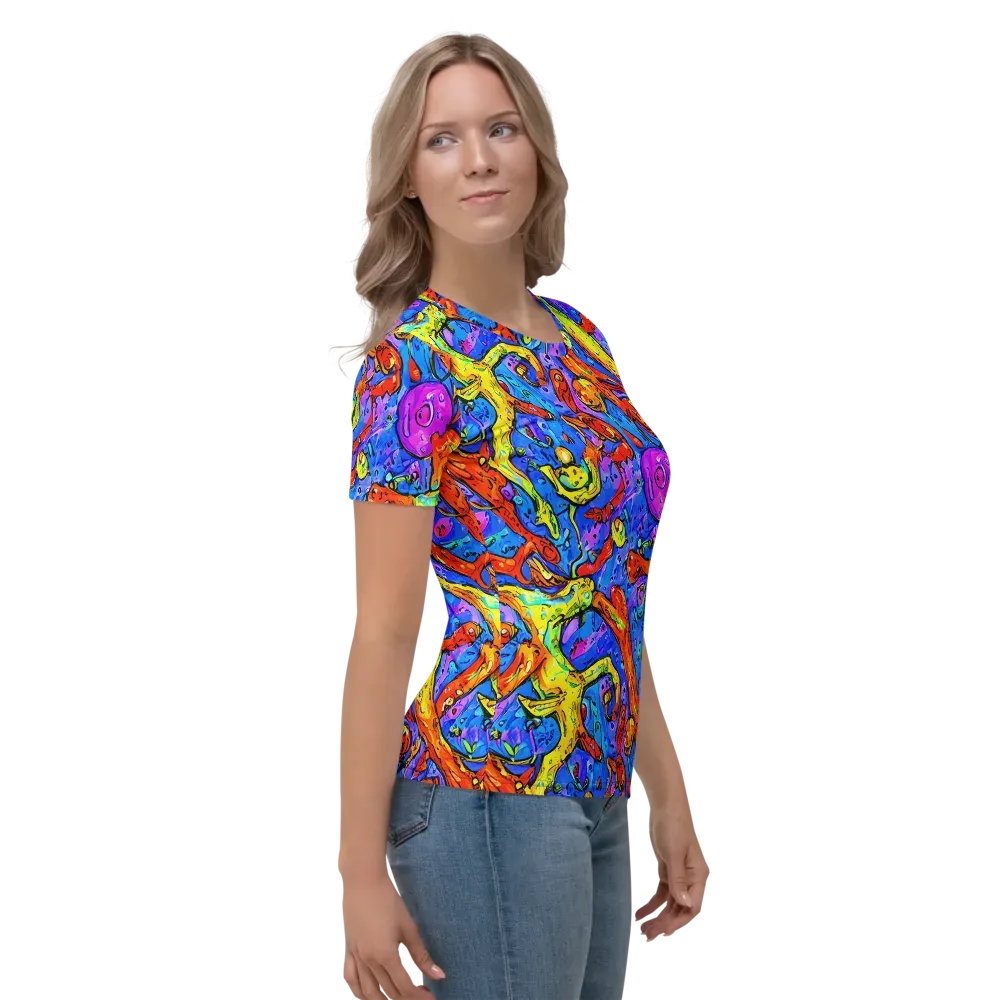 Chromatic Shoal on Women's Crew Neck T-Shirt — Right