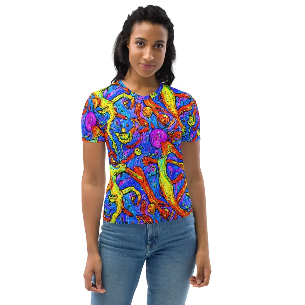 Chromatic Shoal on Women's Crew Neck T-Shirt — Front