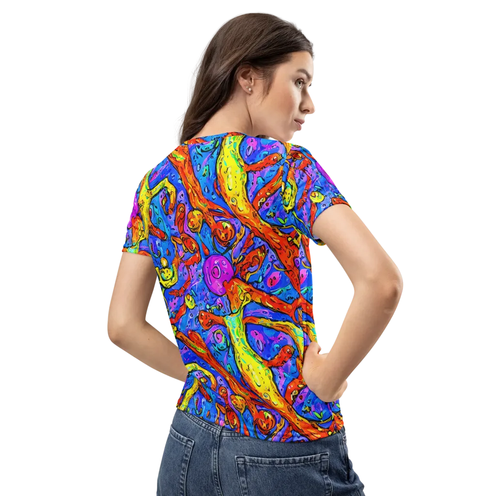 Chromatic Shoal on Women's Crew Neck T-Shirt — Back