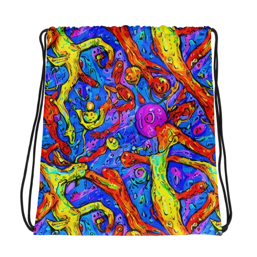 Chromatic Shoal on a Drawstring Bag