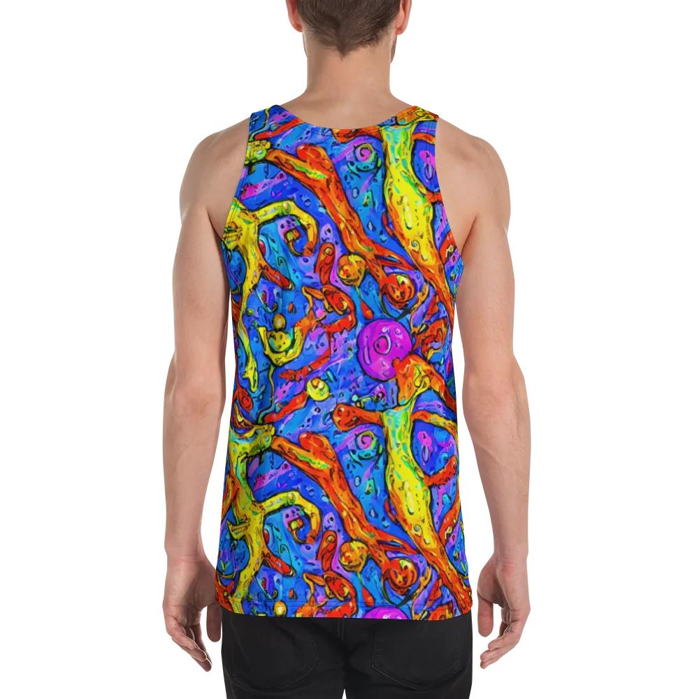 Chromatic Shoal on Men's Tank Top — Back