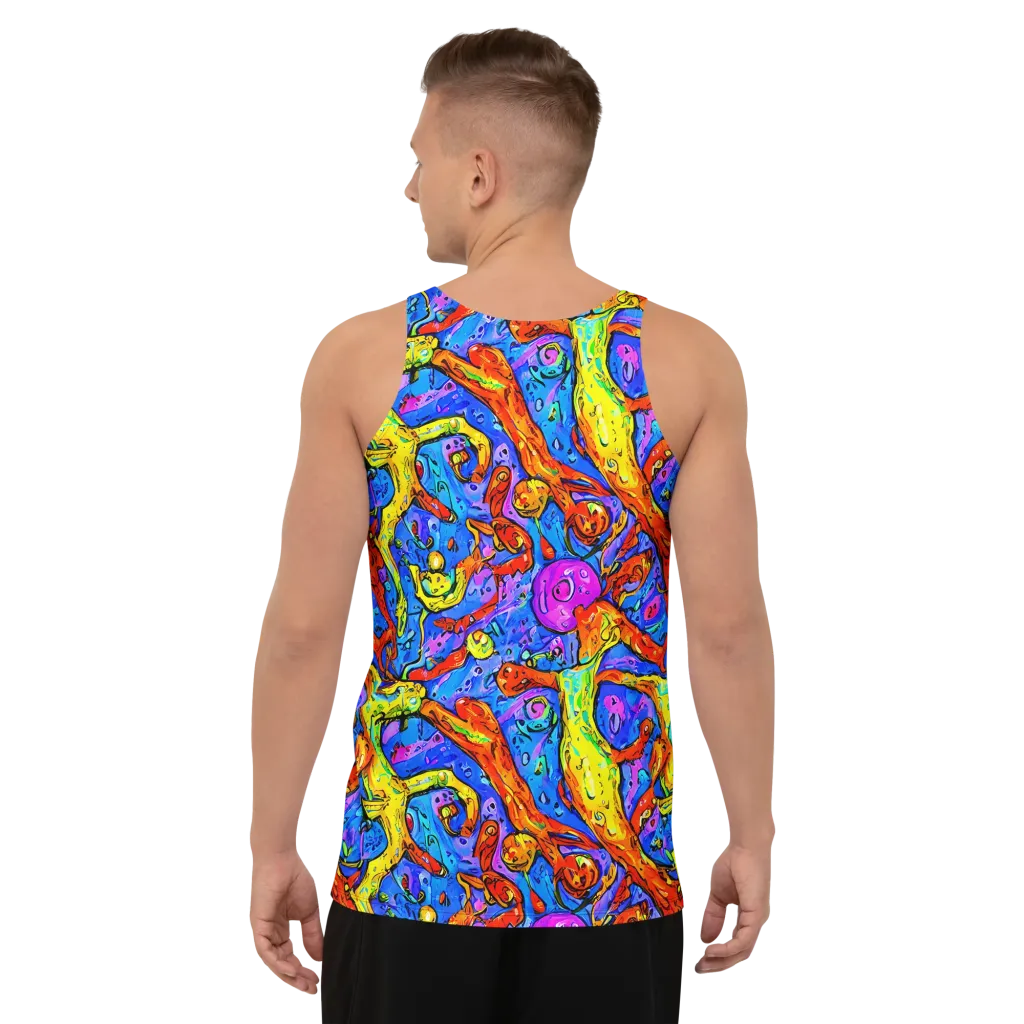 Chromatic Shoal on Men's Tank Top — Back