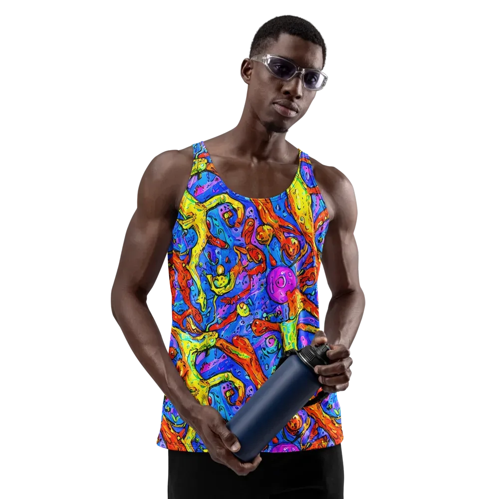 Chromatic Shoal on Men's Tank Top — Front