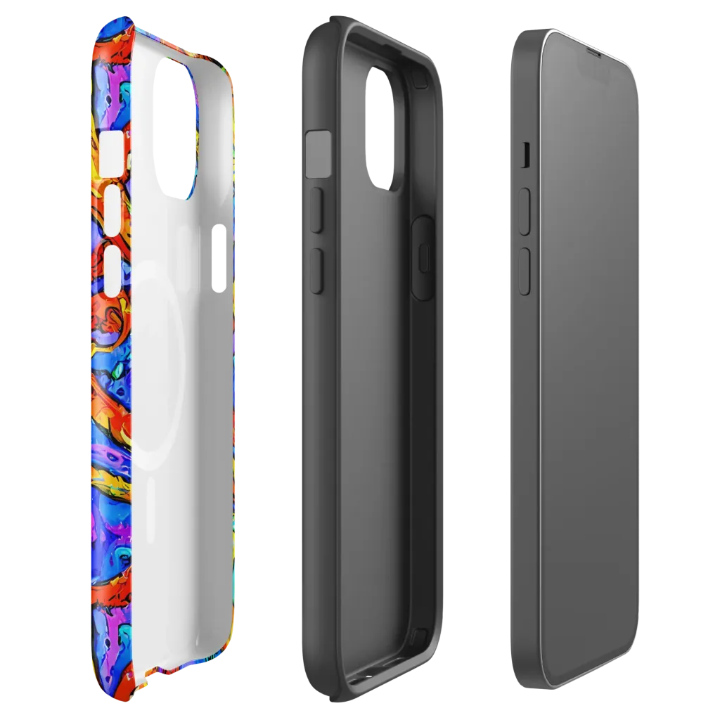 Chromatic Shoal on MagSafe Tough Case for iPhone® — Front
