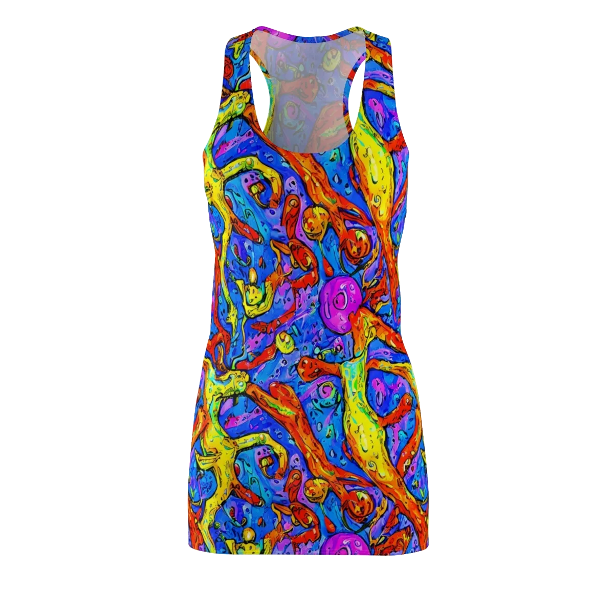 Chromatic Shoal on Racerback Dress — Front