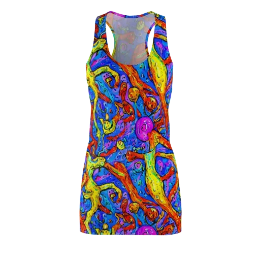 Chromatic Shoal on a Racerback Dress