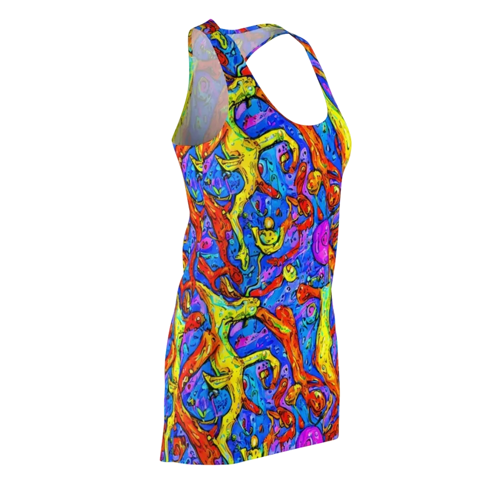 Chromatic Shoal on Racerback Dress — Front Side