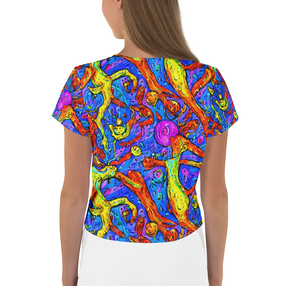 Chromatic Shoal on Crop Tee — Back