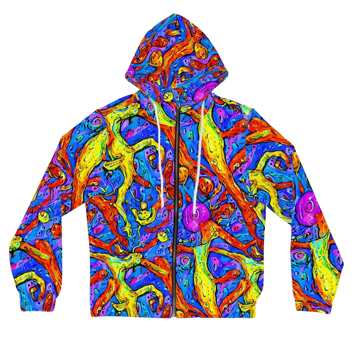 Chromatic Shoal on Women's Full-Zip Hoodie — Front