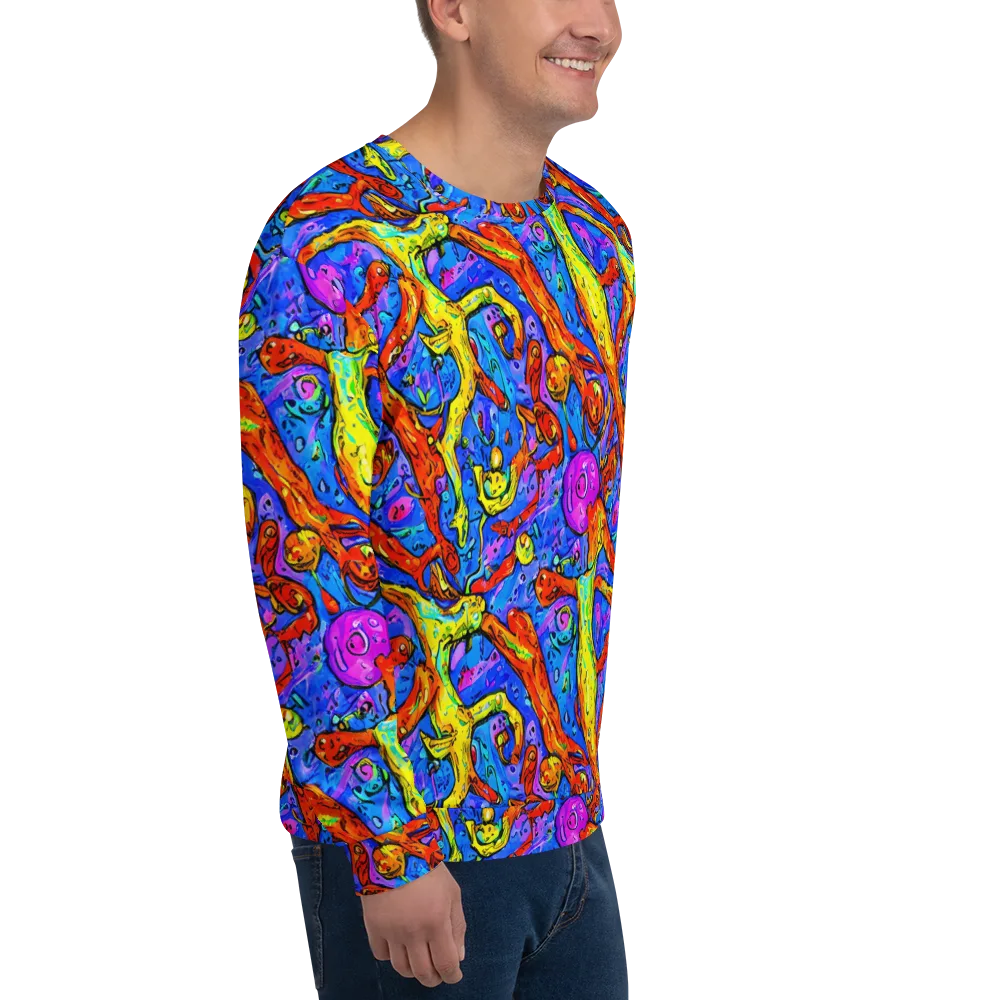 Chromatic Shoal on Sweatshirt — Right Front