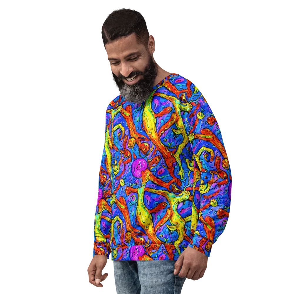 Chromatic Shoal on Sweatshirt — Left Front