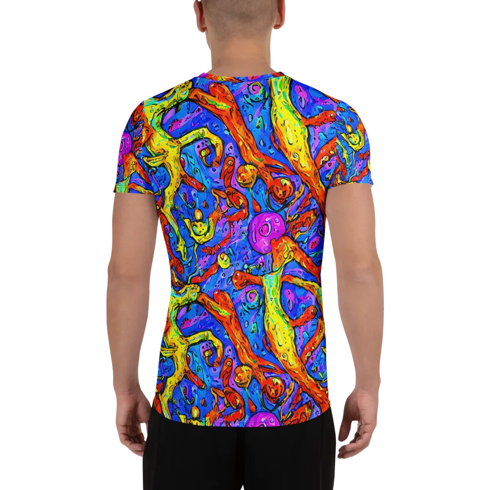 Chromatic Shoal on Men's Athletic T-Shirt — Back