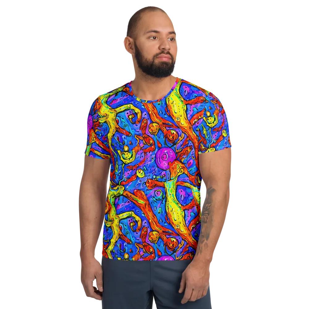 Chromatic Shoal on Men's Athletic T-Shirt — Front