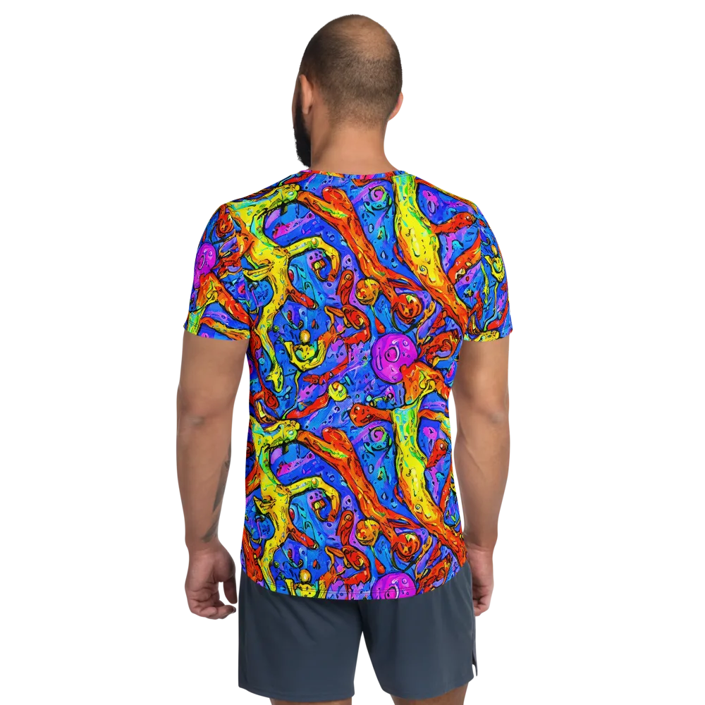 Chromatic Shoal on Men's Athletic T-Shirt — Back