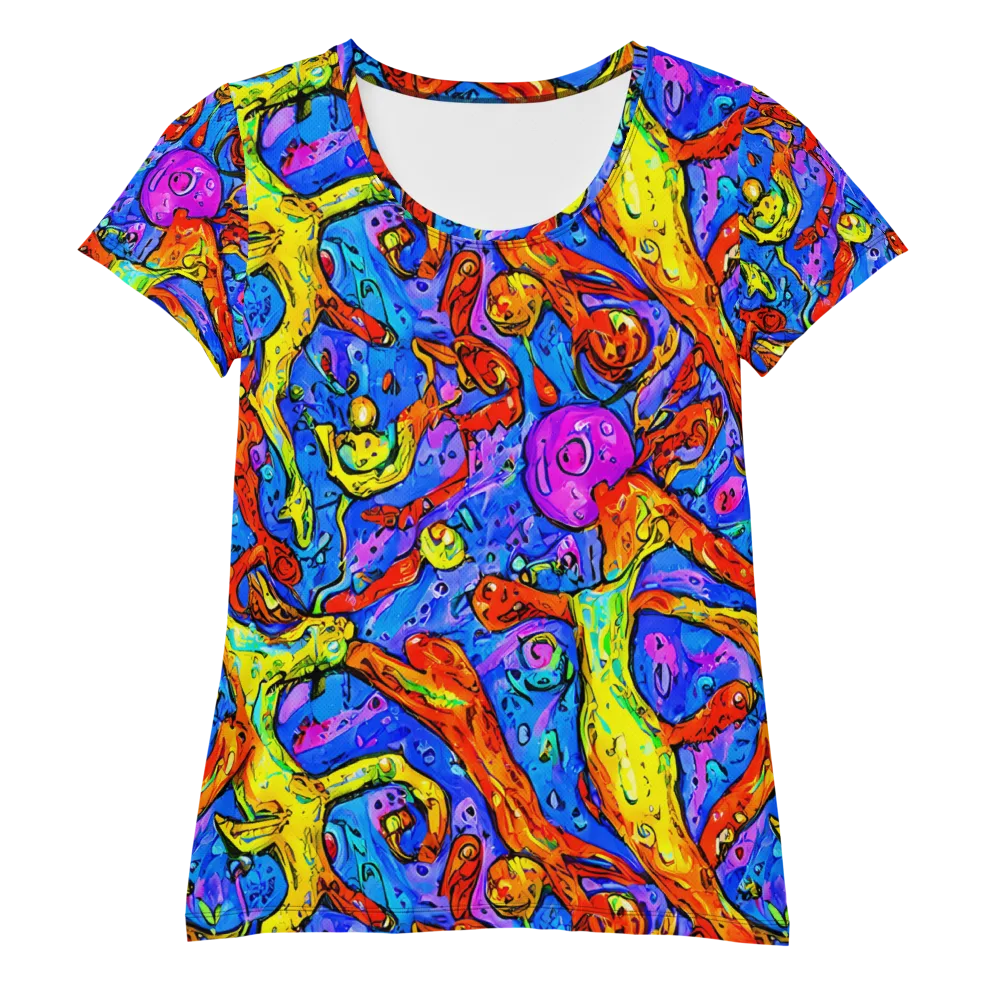 Chromatic Shoal on Women's Athletic T-Shirt — Front