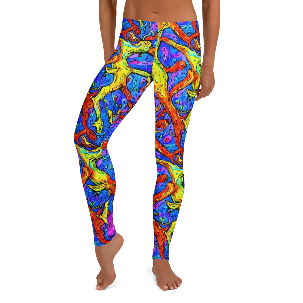 Chromatic Shoal on Leggings — Front