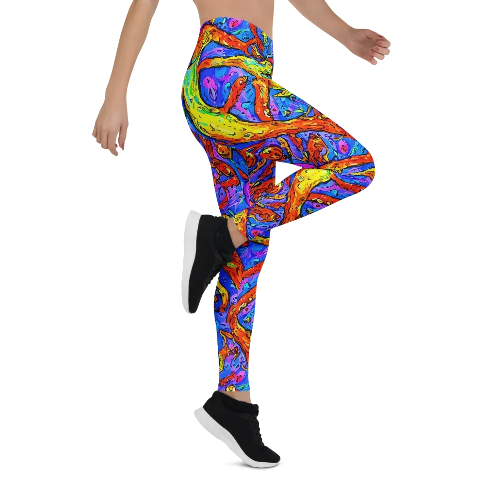 Chromatic Shoal on Leggings — Right