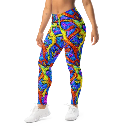Chromatic Shoal on a Leggings