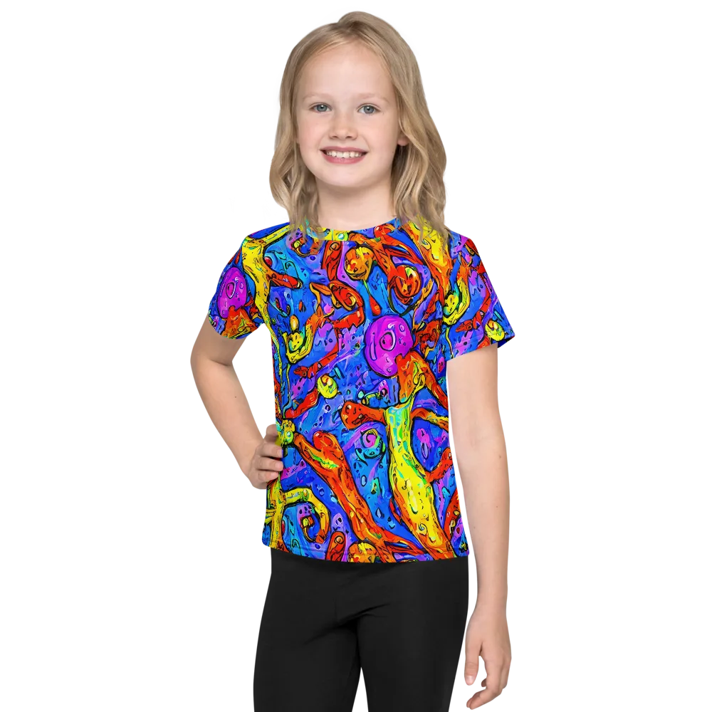 Chromatic Shoal on Kids Crew Neck T-Shirt — Front