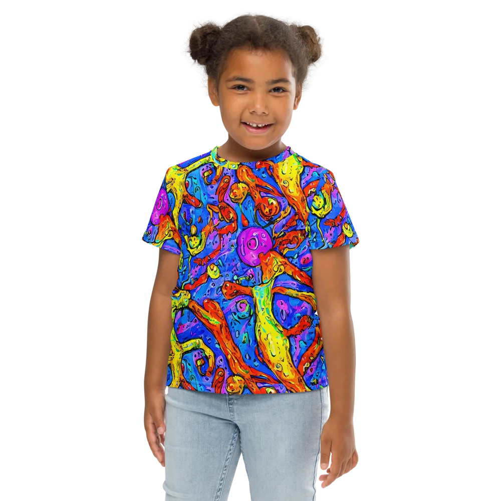 Chromatic Shoal on Kids Crew Neck T-Shirt — Front