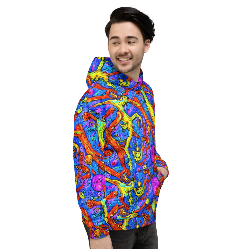 Chromatic Shoal on Hoodie — Right