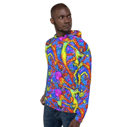 Chromatic Shoal on a Hoodie