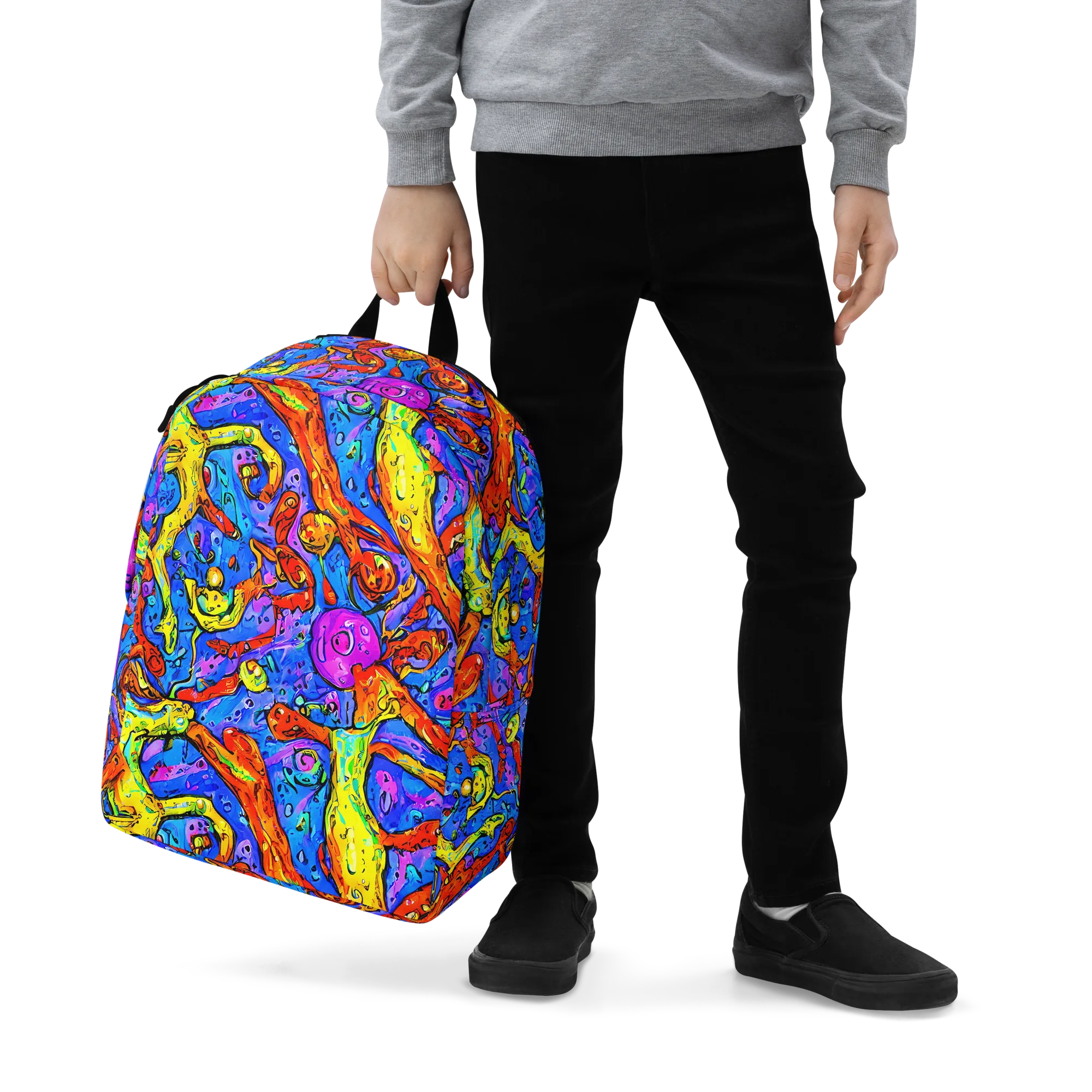 Chromatic Shoal on Minimalist Backpack — Zoomed-in